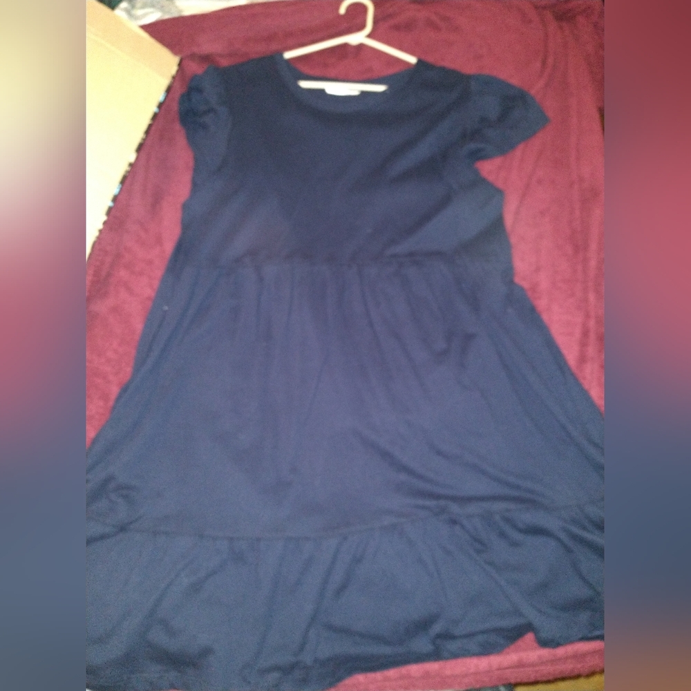Time and Tru Navy Midi Dress